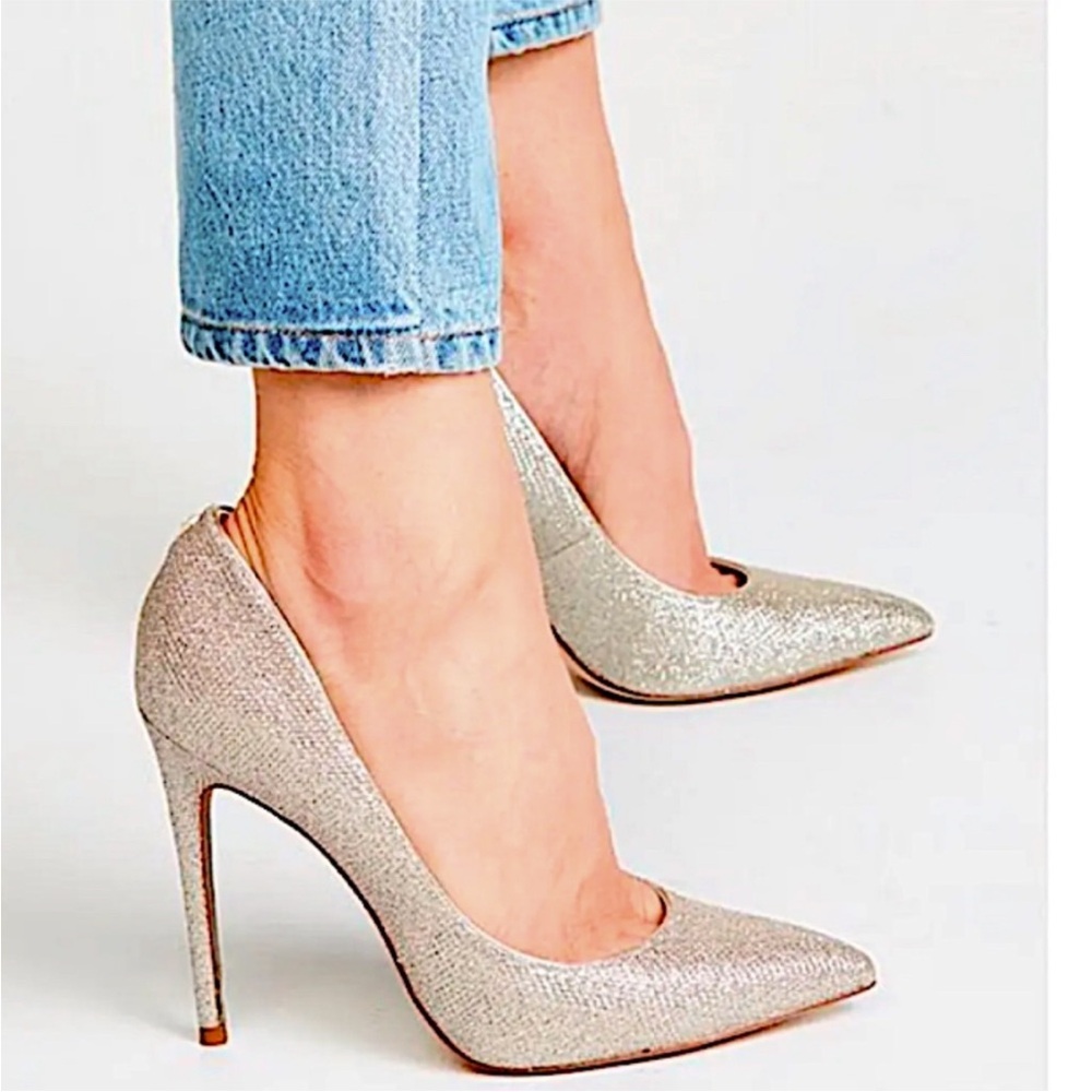 Sam Edelman DANNA POINTED TOE STILETTO mesh Gold